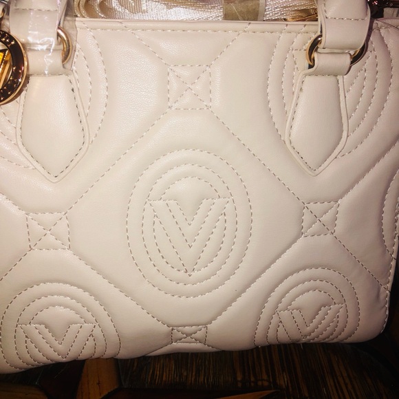 Valentino Orlandi Quilted Cream Mini Bag - Picture 3 of 14